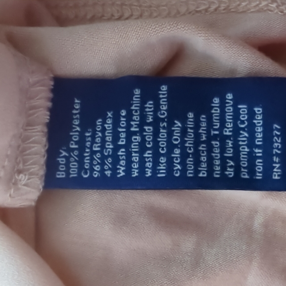 Apt 9 V Neck Peach Blouse - Picture 8 of 8